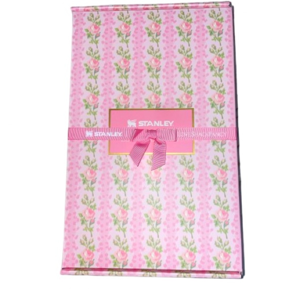 NEVER OPENED Stanley x LoveShackFancy 20oz Quencher NWT Pink Blooming Heirloom - Picture 5 of 5